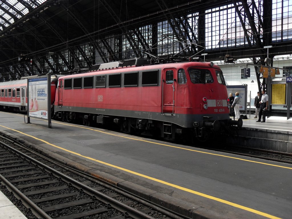 Br 110 im K�lner Hbf am 4.6.10