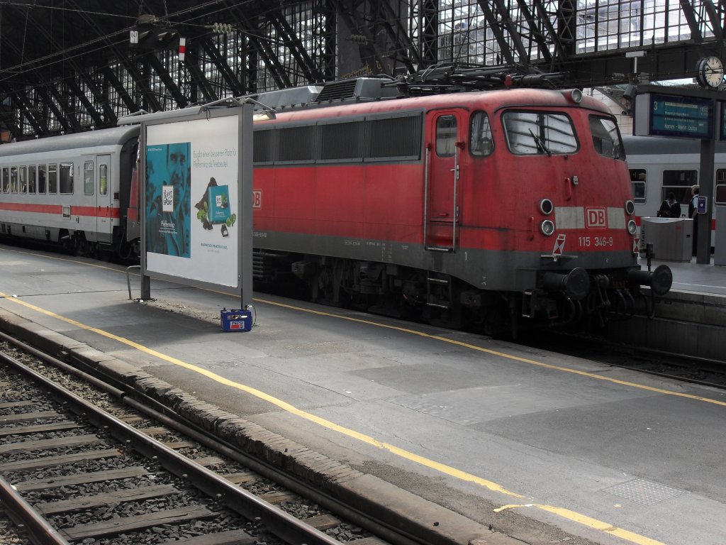 Br 115 im K�lner Hbf am 25.7.10