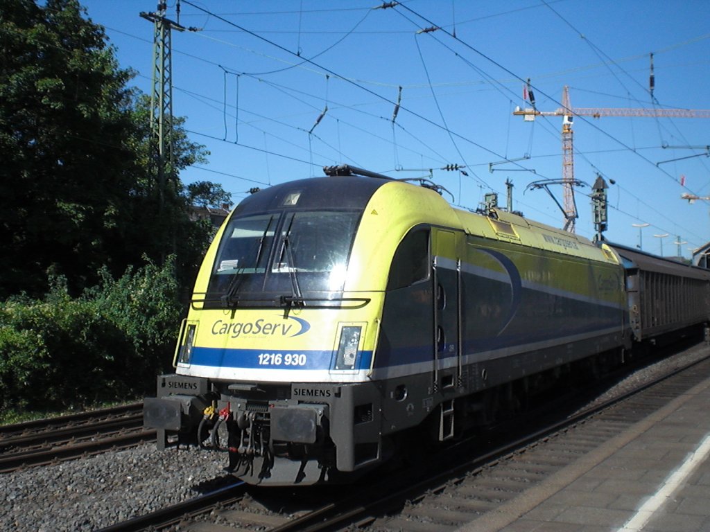 Br. 1216 930 von Cargo Serv in Bonn Hbf.