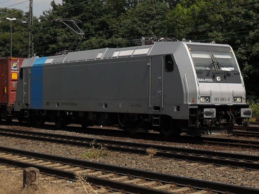 Br 185 von der Firma Railpool in K�ln West am 26.6.10
