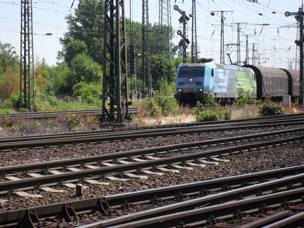 Br 185 mit K+S Werbung in K�ln Gremberg