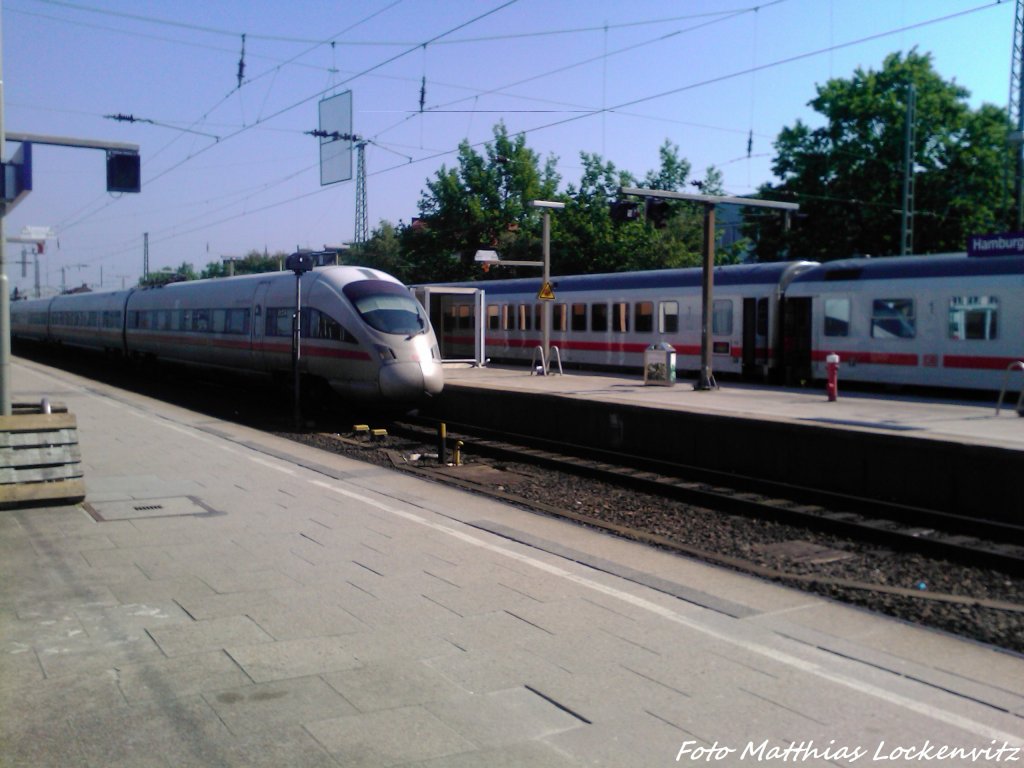BR 411 im Doppelpack bei der Einfahrt in den Bahnhof Hamburg-Altona am 8.6.13