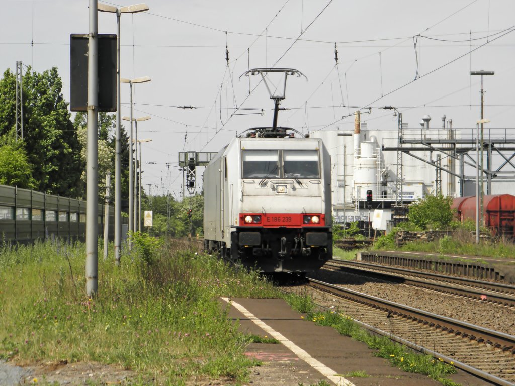Captrain E186 239 f�hrt LZ durch K�nigswinter am 7.5.2011
