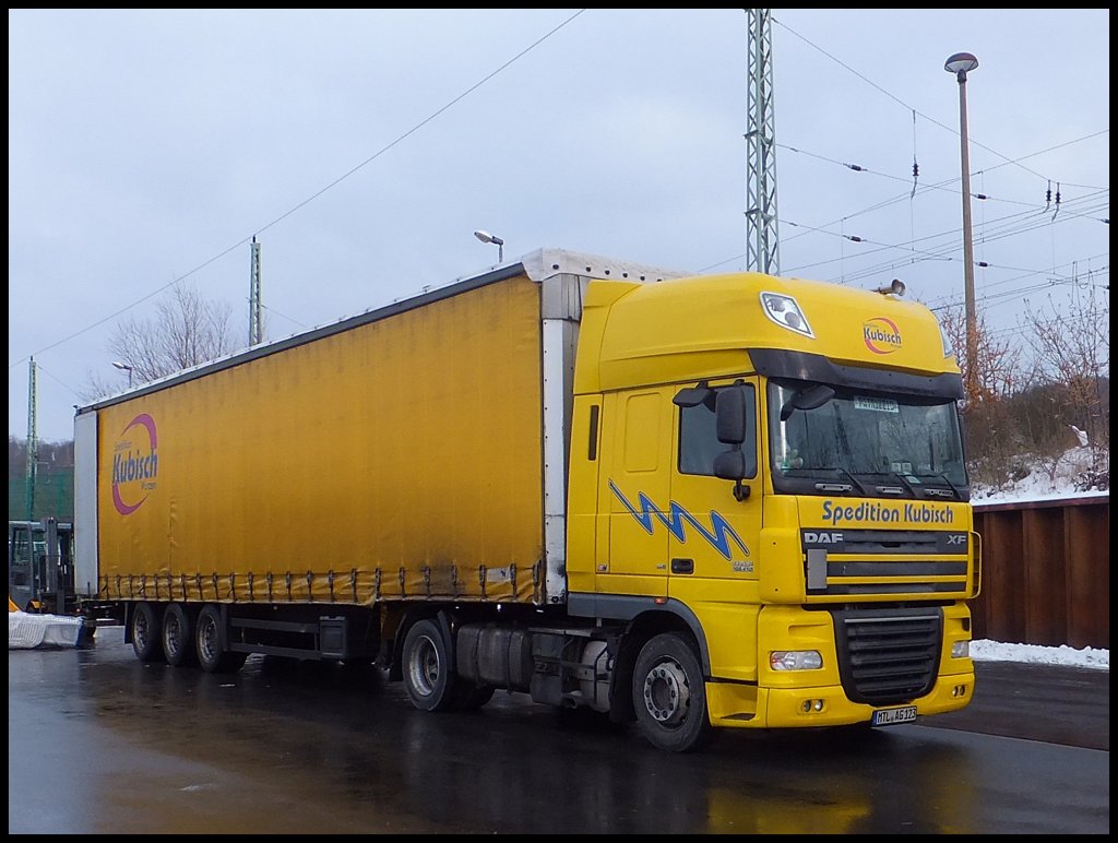 DAF XF Sattelzug in Bergen.