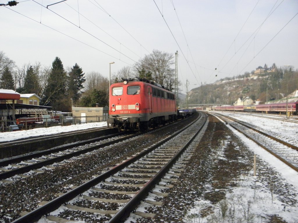DB 139 222-4 am 3.12.10 in Linz am Rhein