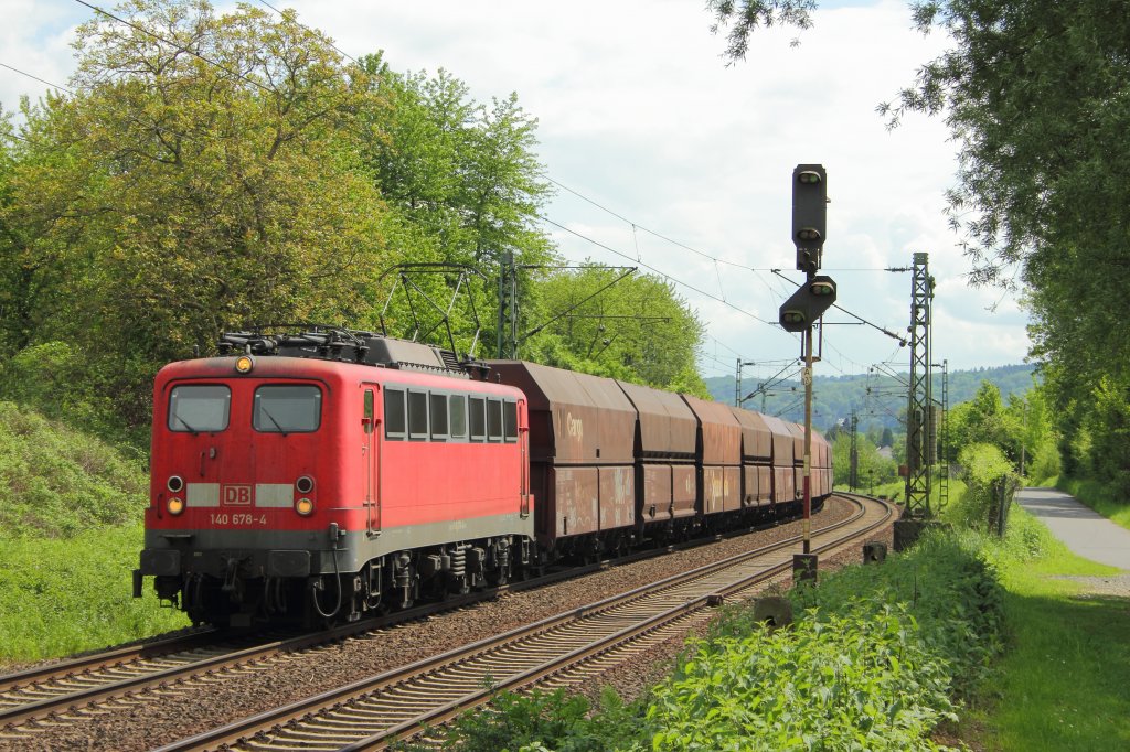 DB 140 678-4 in Unkel am 12.5.2012