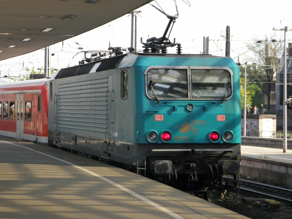DB 143 247  Melez 2010  mit der S6 in K�ln Hbf am 7.4.2011