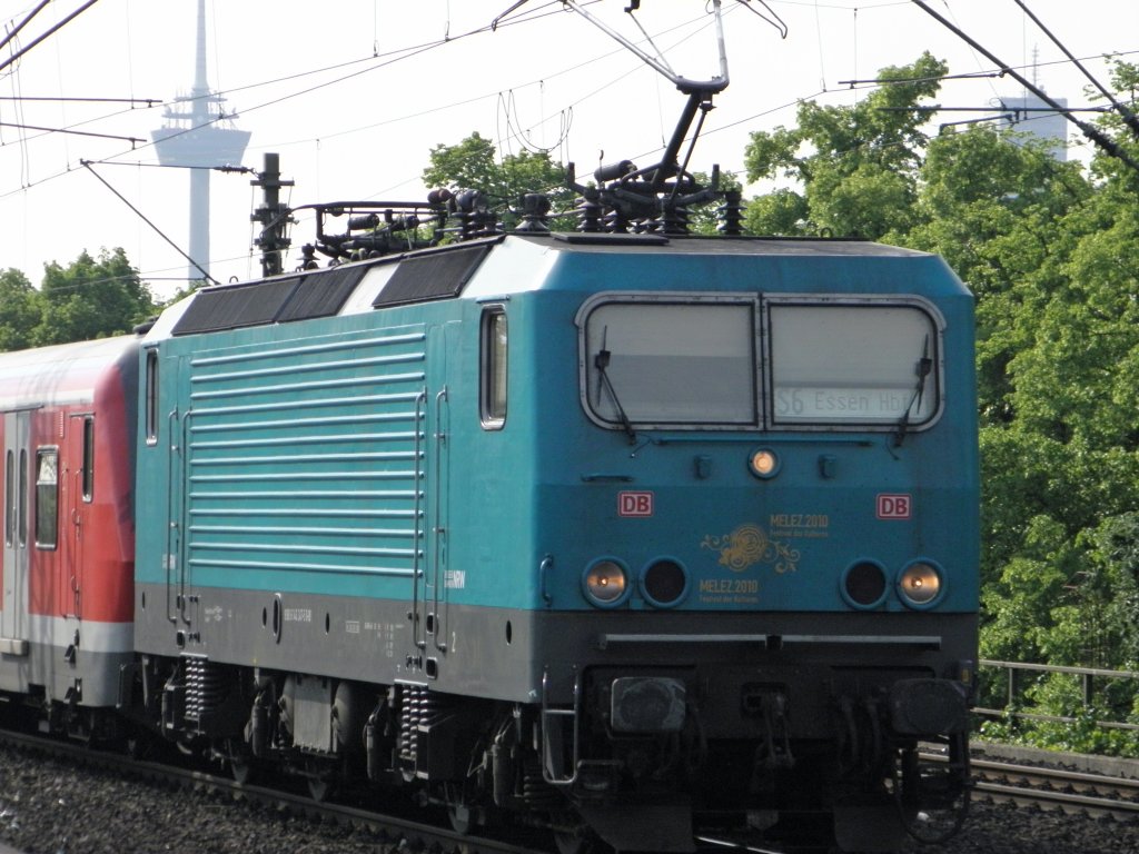 DB 143 247  Melez 2010  mit der S6 in K�ln Deutz 