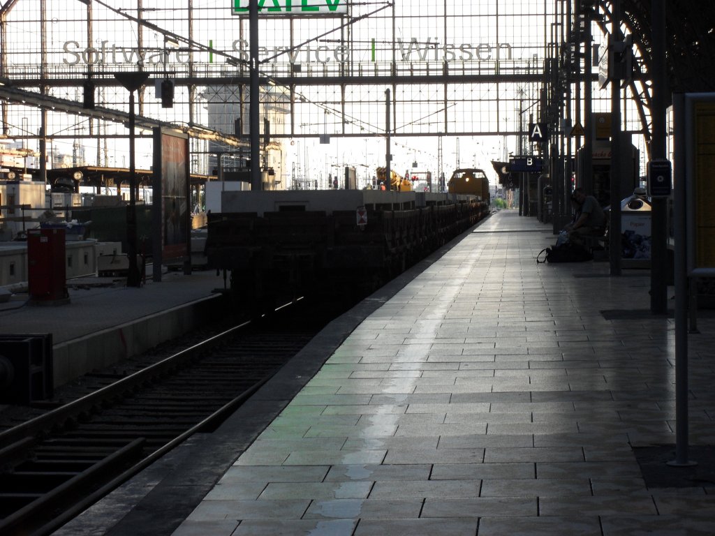 Eine Br 203 mit einem G�terzug im Frankfurter Hbf am 24.7.10