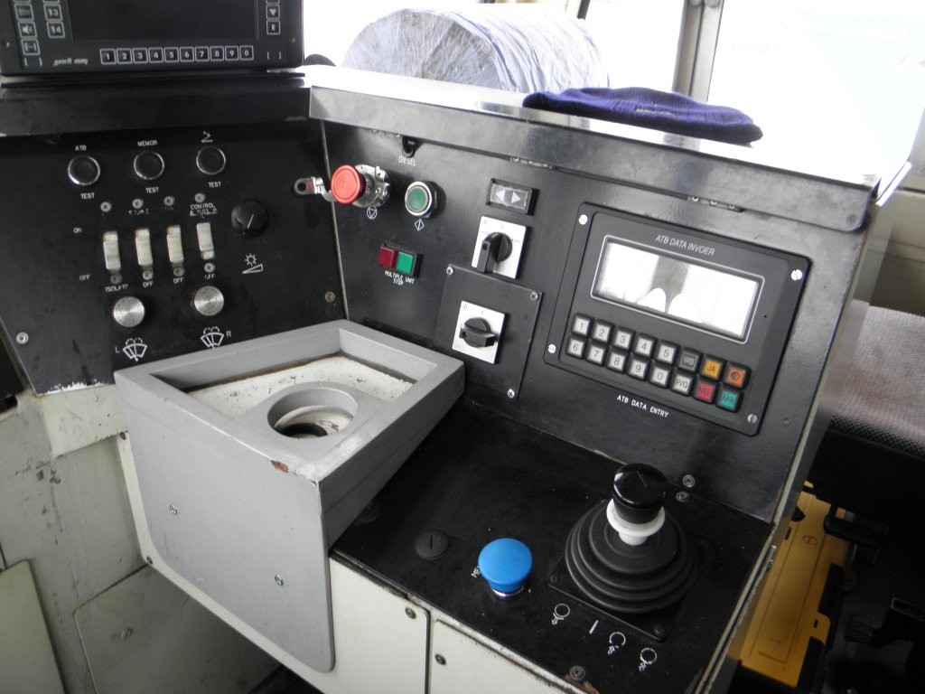 F�hrerstand von einer Class 66 