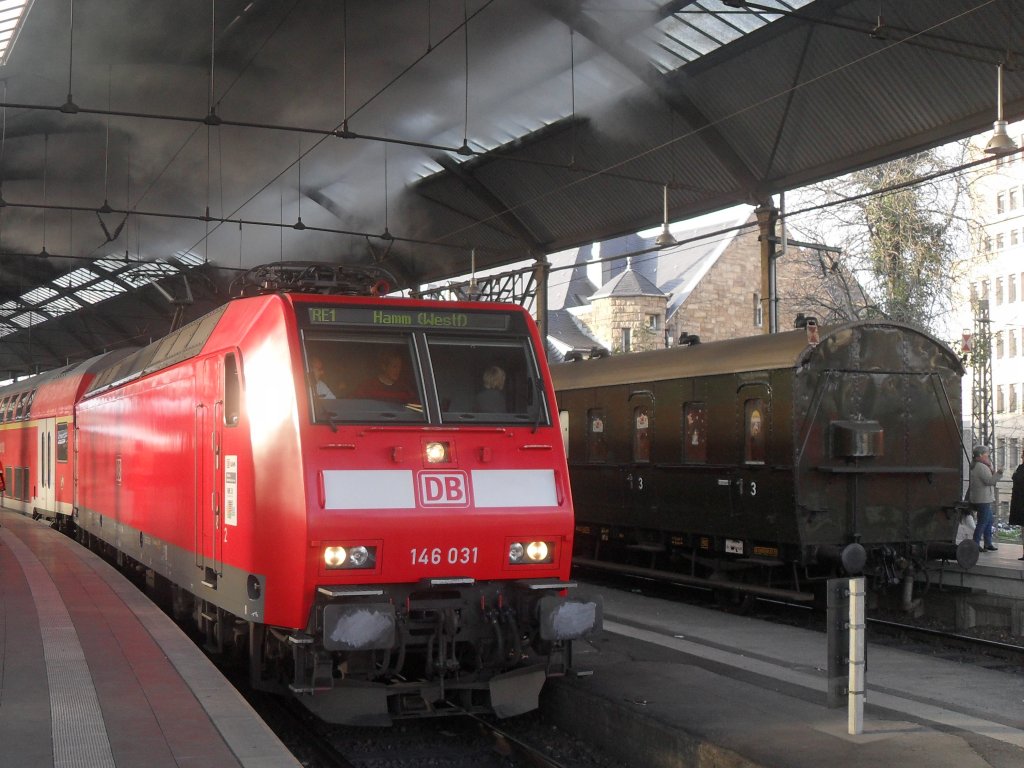 Seltener Qualm im Aachener Hbf.