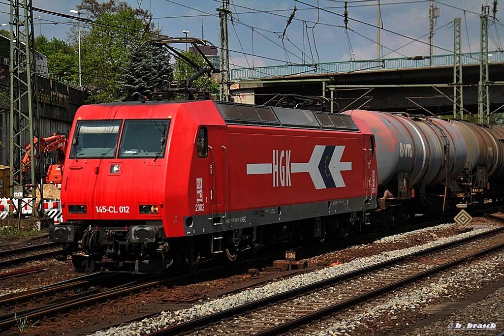 145-CL 012 fuhr mit einen tankzug durch hh-harburg,datum 22.04.14
