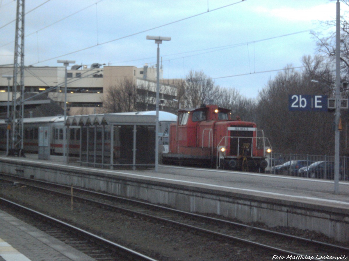 263 863-3 beim TRangieren im Bahnhof Stralsund Hbf am 16.2.14