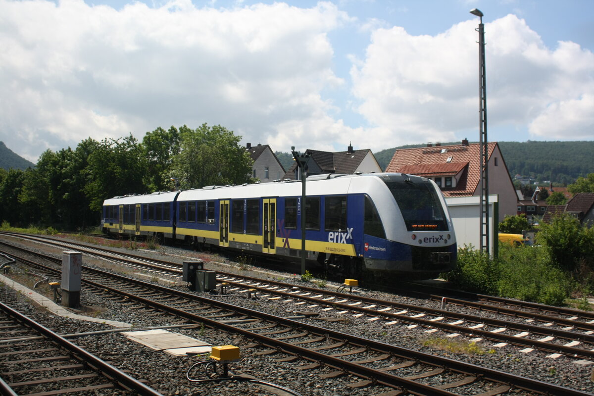 622 XXX/XXX von Erixx im Bahnhof Bad Harzburg am 2.6.22