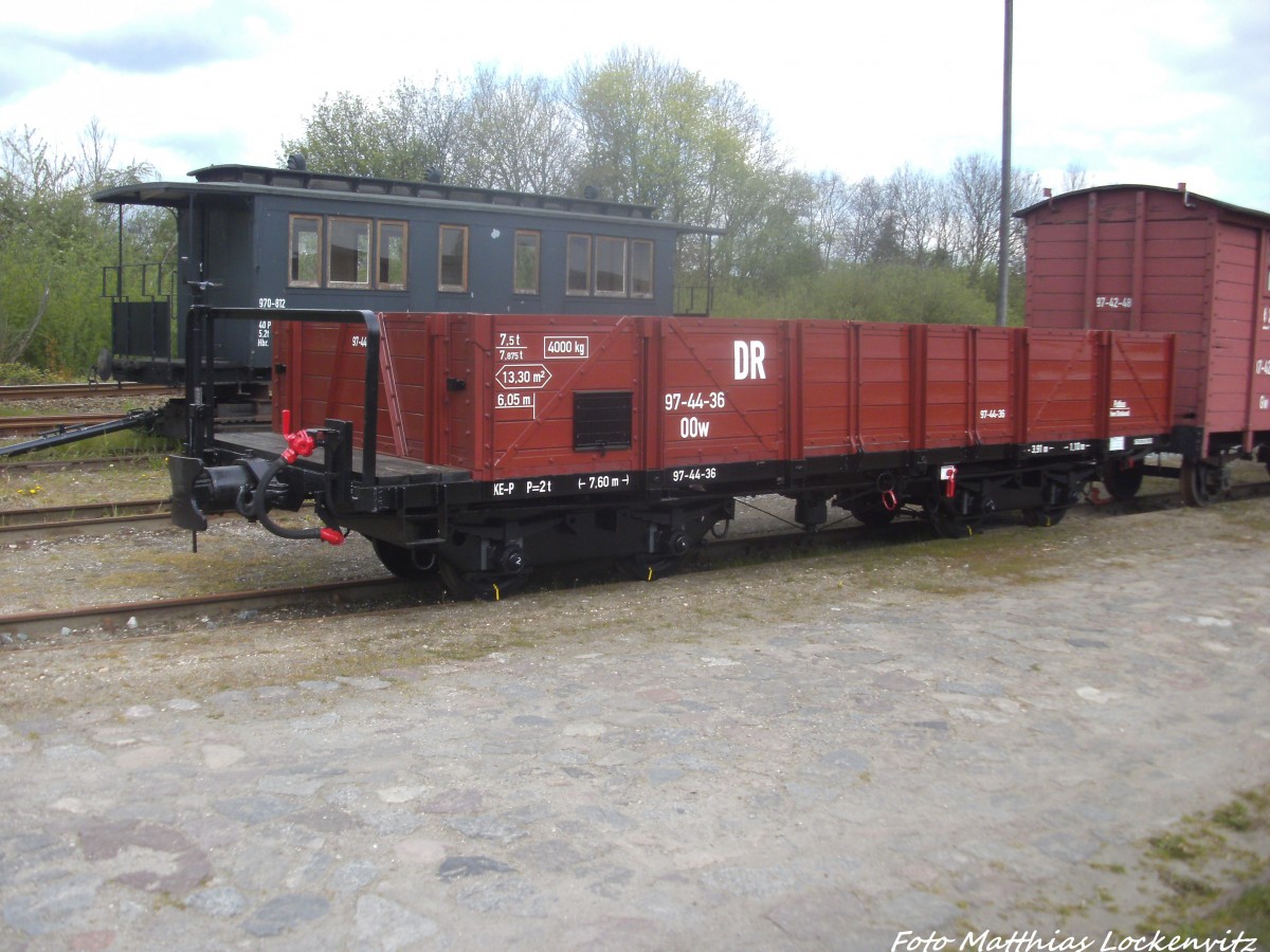 97-44-36 Restauriert abgestellt im Kleinbahnmuseum Putbus am 5.5.14