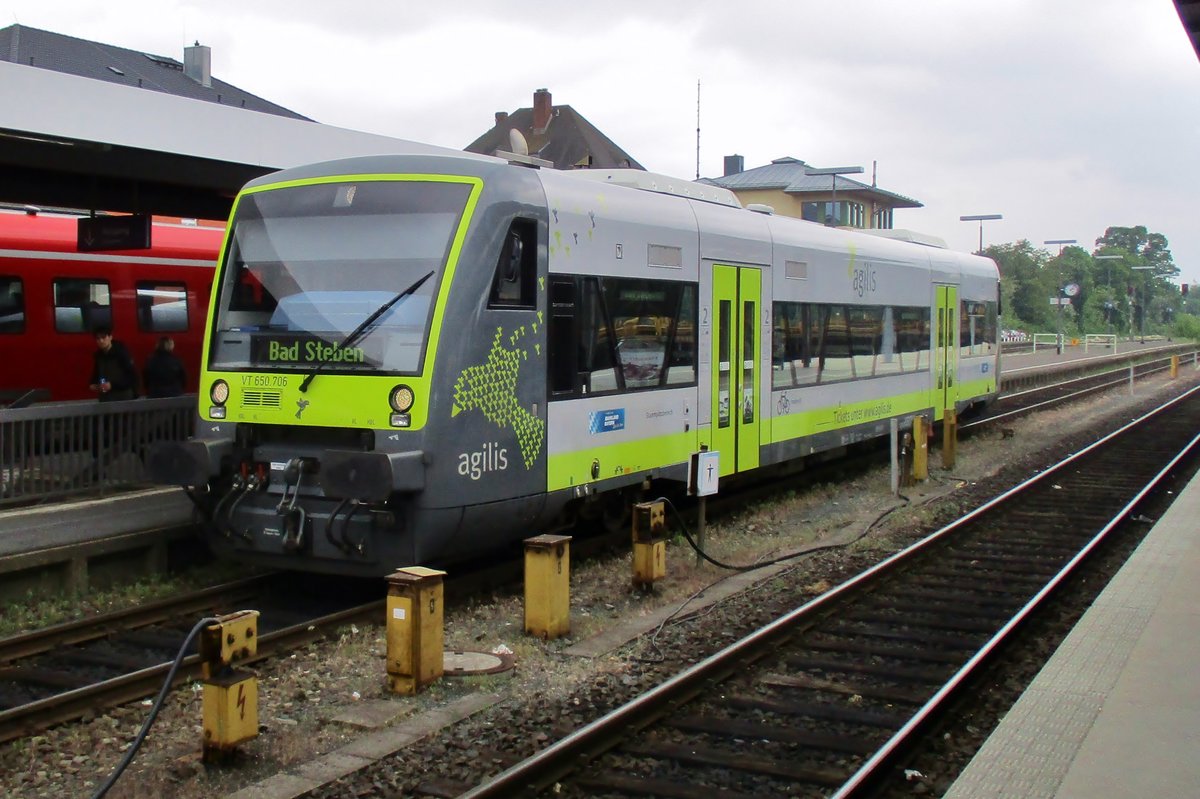 Agilis 650 706 steht am 19 Mai 2018 in Neuenmarkt-Wirsberg.
