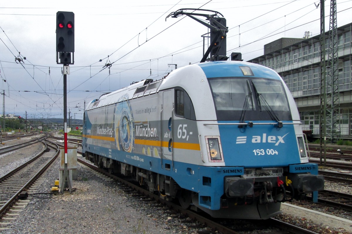 ALEX 183 004 lauft am 17 September 2015 um in Regensburg Hbf.