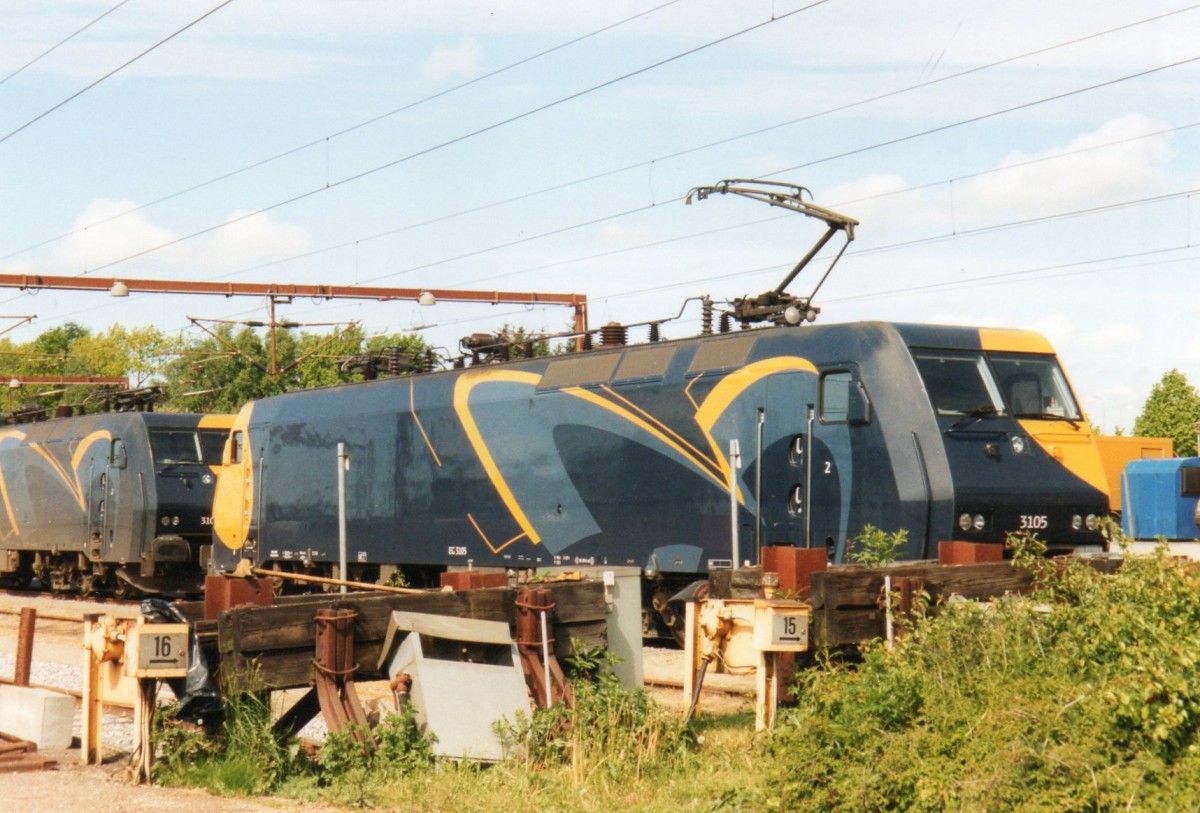 Am 22 Mai 2004 schalft DSB 3105 in Padborg.