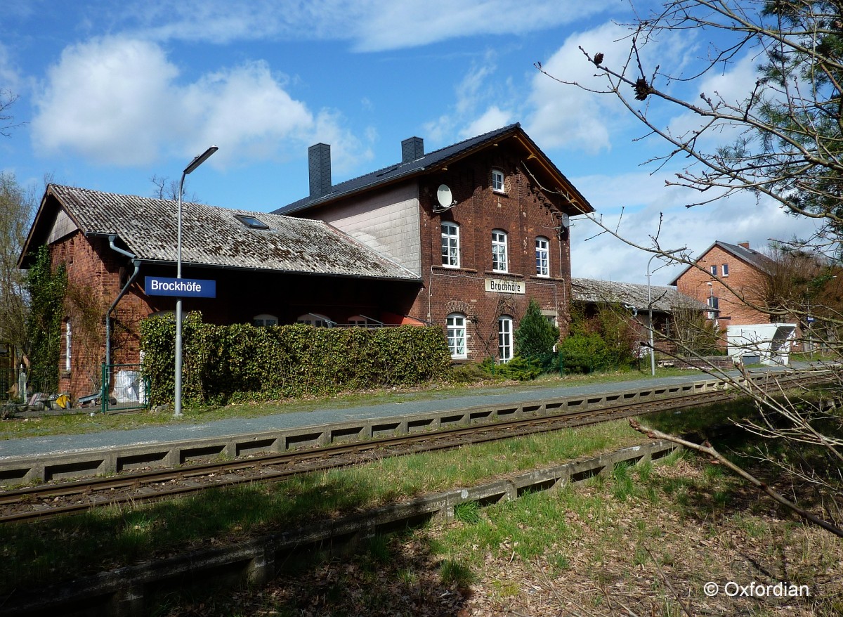 Bahnhof Brockhfe, wird vom Erixx Heidesprinter angefahren zwischen Soltau und Uelzen.