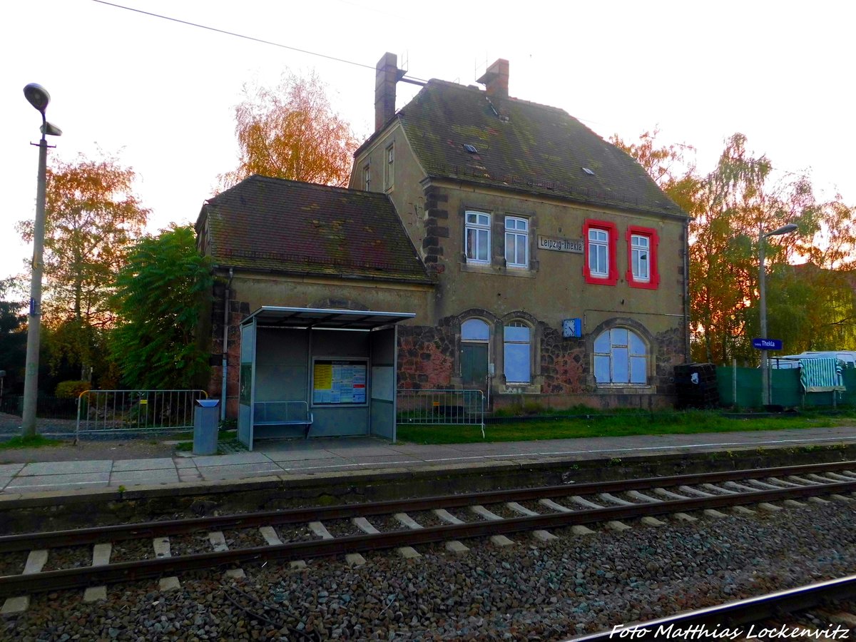 Bahnhof Leipzig-Thekla am 31.10.16