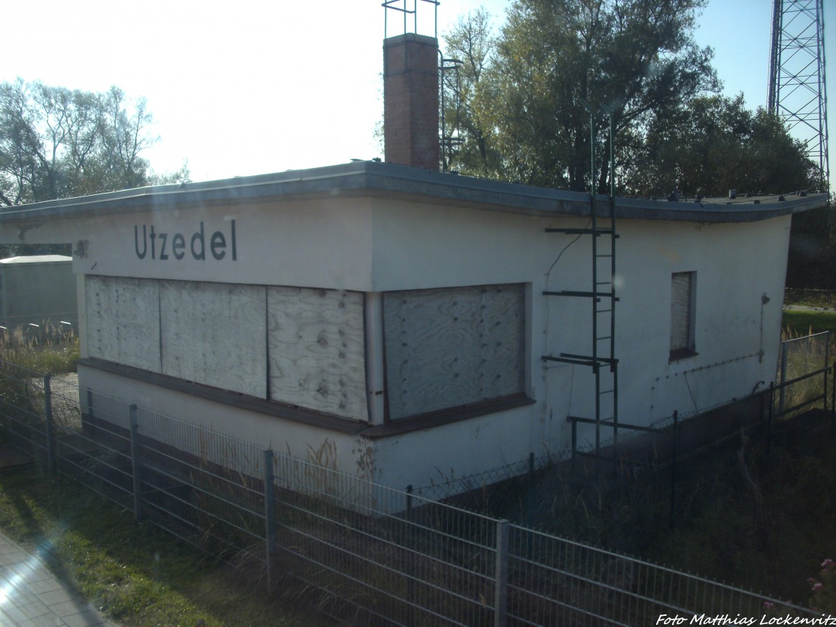 Bahnhof Utzedel am 7.10.13