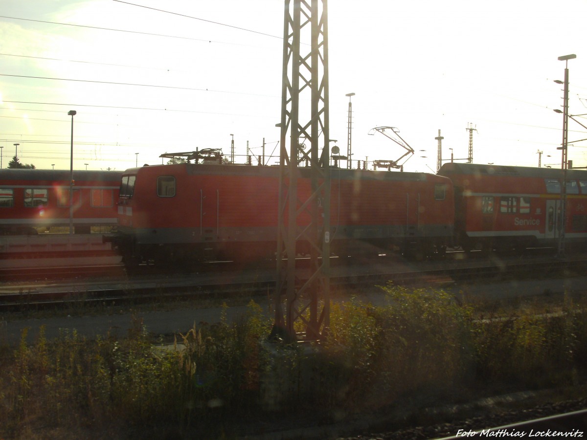 BR 112 abgestellt im BW Rostock am 31.8.13