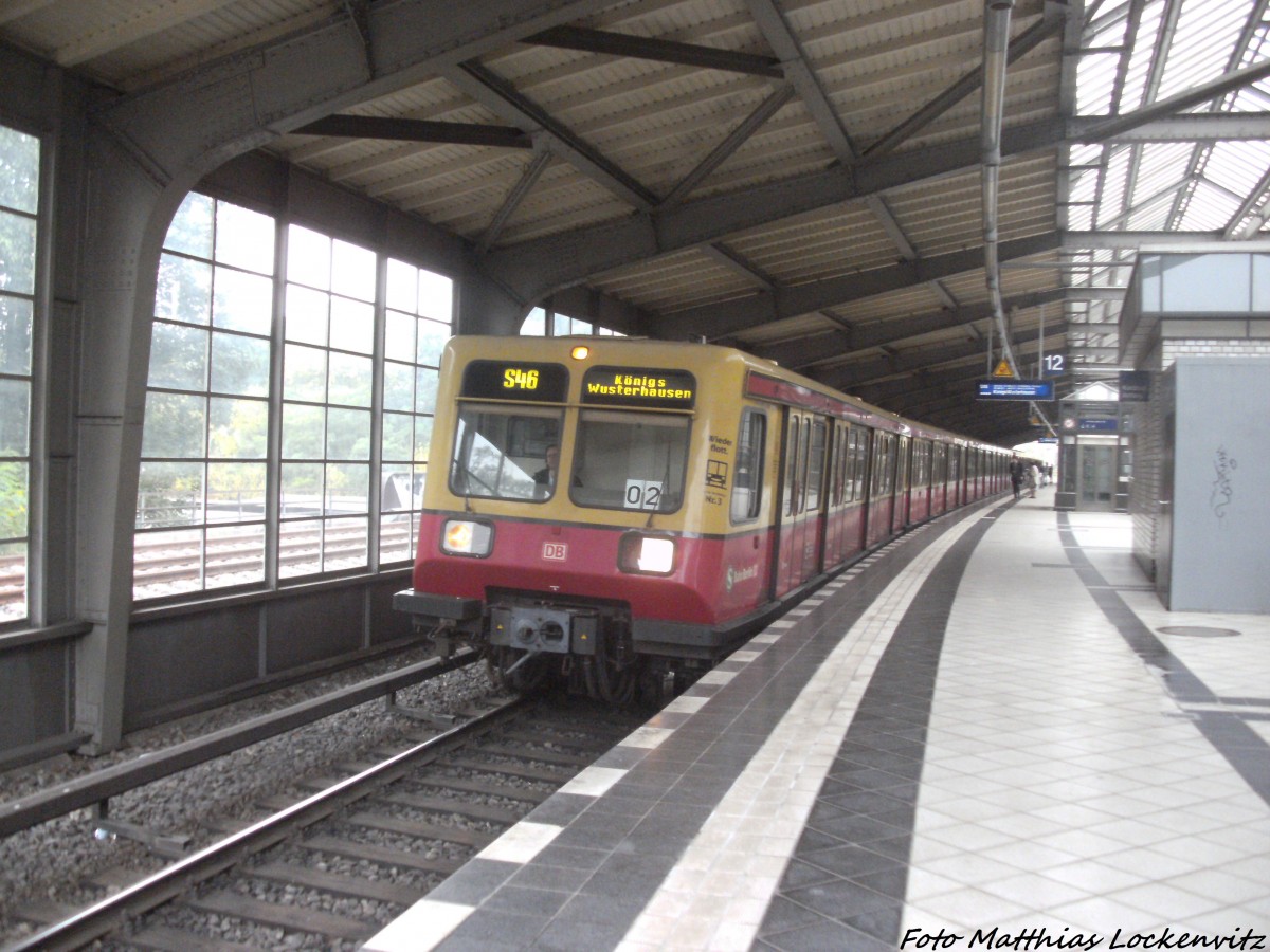 BR 485 als S46 mit ziel Knigs Wusterhausen im Bahnhof Berlin Westkreuz am 1.9.14