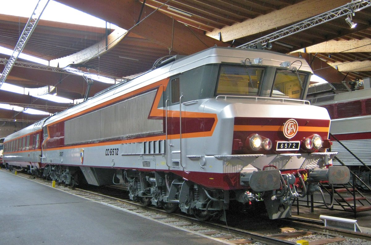 CC 6572 steht am 24 September 2010 ins Cité du Train in Mulhouse.