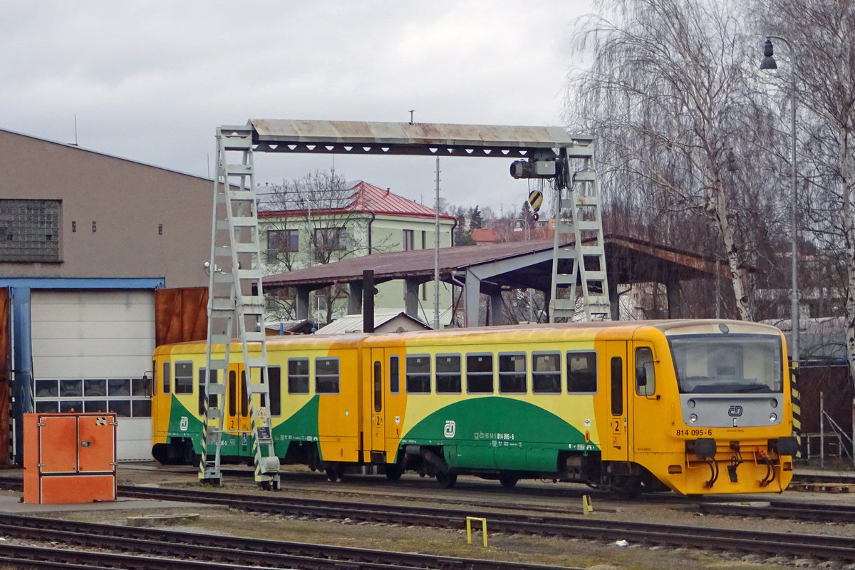 CD 814 095 steht am 23 Februar 2020 ins Bw von Havlickuv Brod.