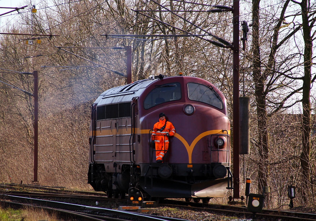 CFL Cargo Litra MY 1146 bei Rangierarbeiten anlässlich der Abholung der Unfalllok 189 115 in Padborg. 08.03.2014