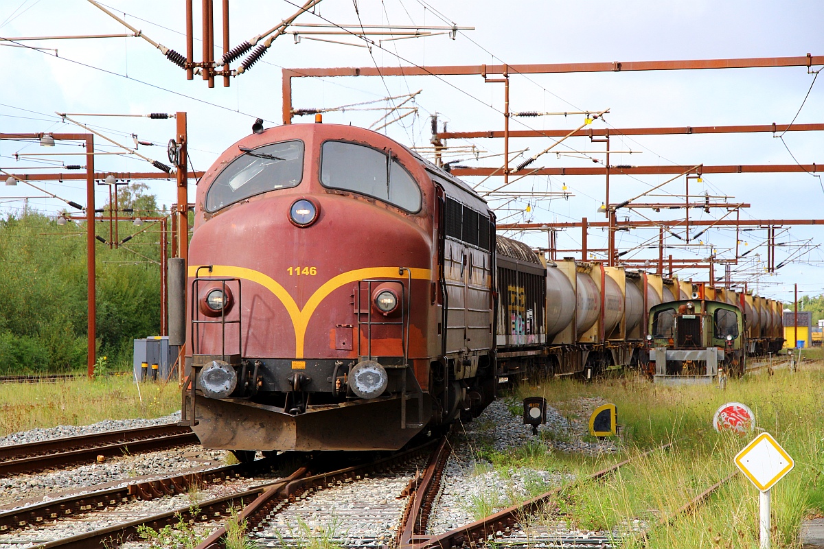 CFLCD Litra MY 1146 hat hier EInfahrt in Pattburg, am Haken der Zement-Express. 16.06.2022 II
