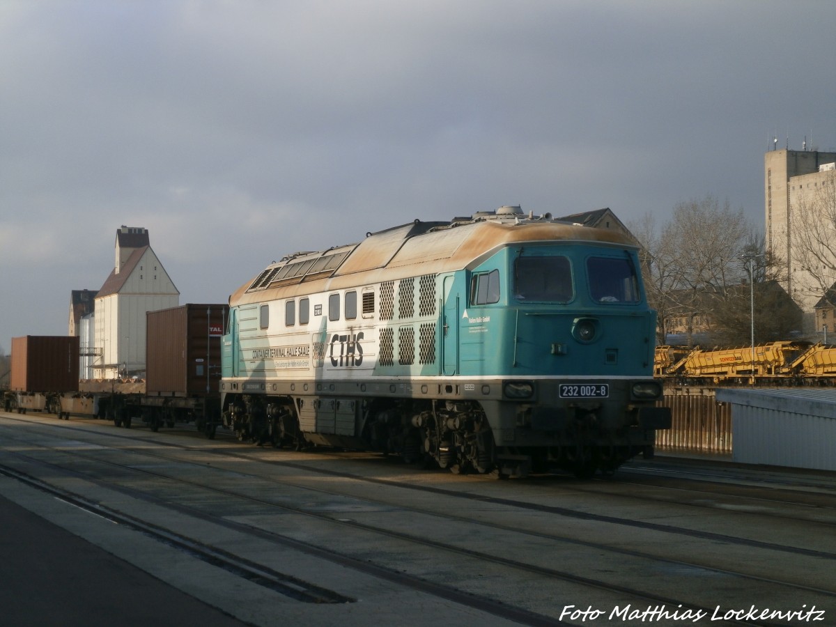 CTHS 232 008 abgestellt am Saalehafen in Halle (Saale) am 21.1.15