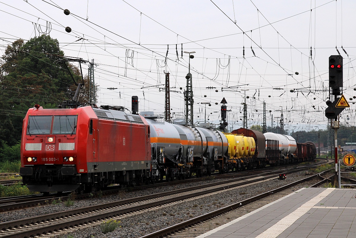 DB 185 003-1 (REV/LMR9/29.07.17) mit Mischer/�ler in Neuwied. 17.09.2021