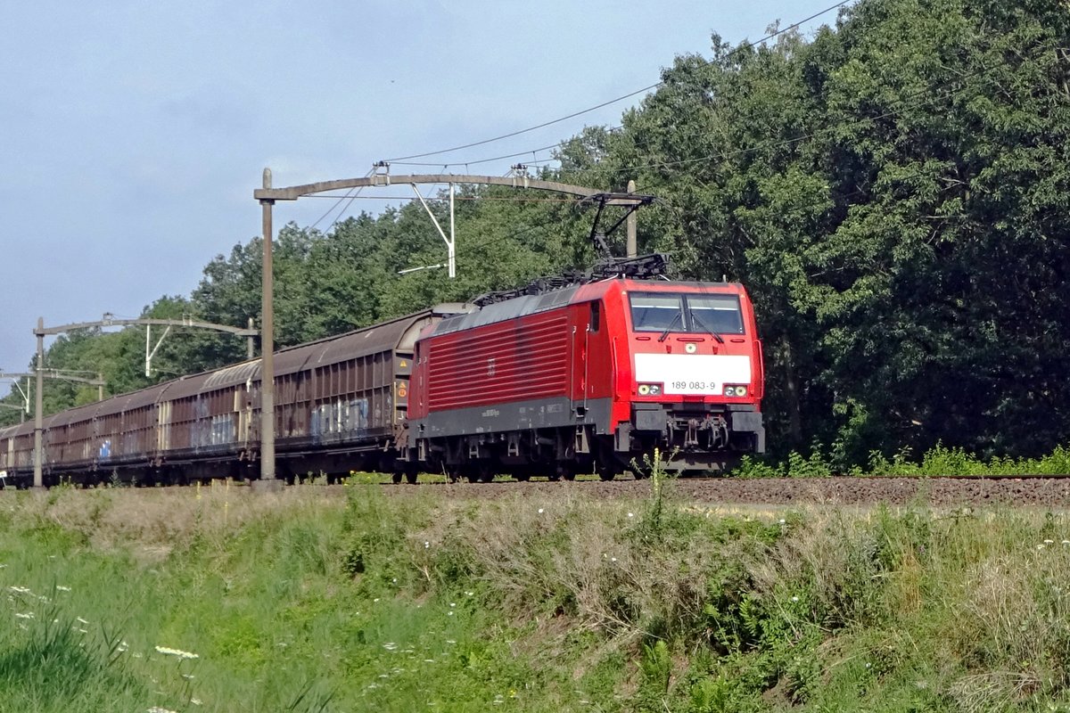 DB 189 083 durchfahrt Tilburg am 19 Juli 2019. 