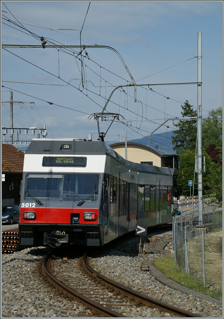Der asm GTW Be 2/6 5012 erreicht sein Ziel Ins.
8. Mai 2009