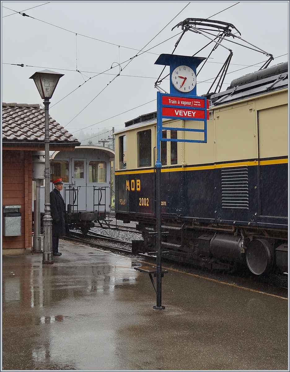 Der Blonay-Chamby MOB DZe 6/6 2002 in Blonay.

13. Mai 2018