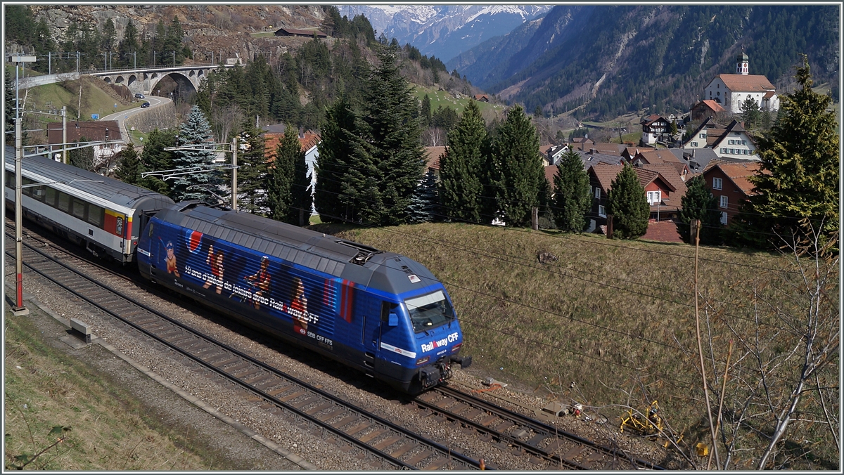 Der Gotthardreisende sieht die dadurch berühmet Kirche von Wassen drei mal.
14.03.2014