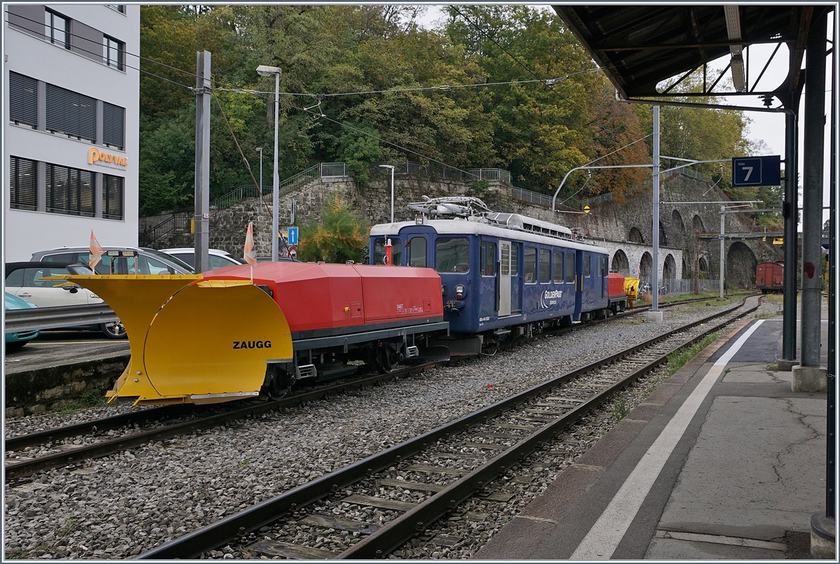 Der MOB BDe 4/4 3002 wartet mit dem X467 in Vevey vergeblich auf den ersten Schnee, der auch beim Einstellen des Bildes Angangs März noch immer nicht gefallen ist. 

29. Okt. 2019 