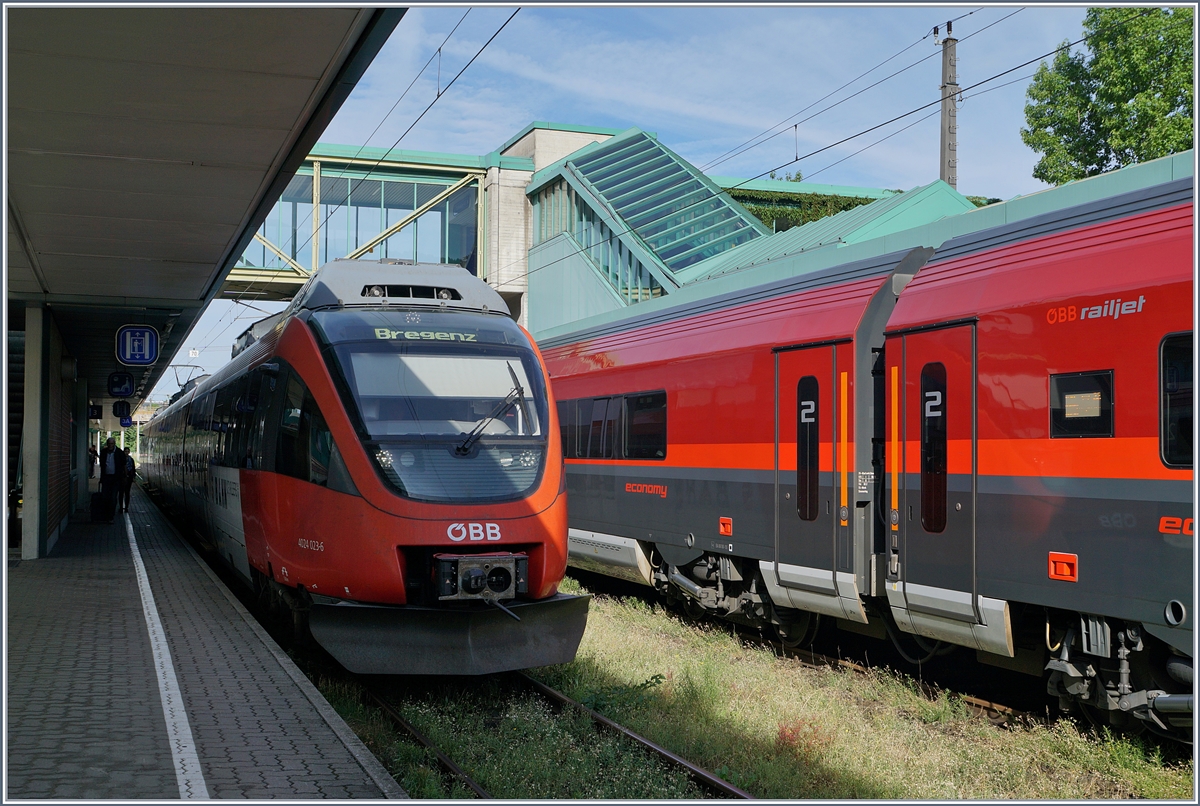 Der ÖBB 4024 003-6 in Bregenz.
11. Juli 2017