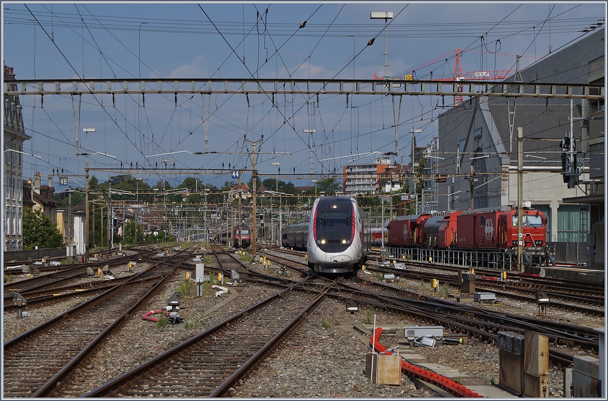 Der TGV Lyria 4719 erreicht von Paris kommend sein Ziel Lausanne. 

21. Juli 2020