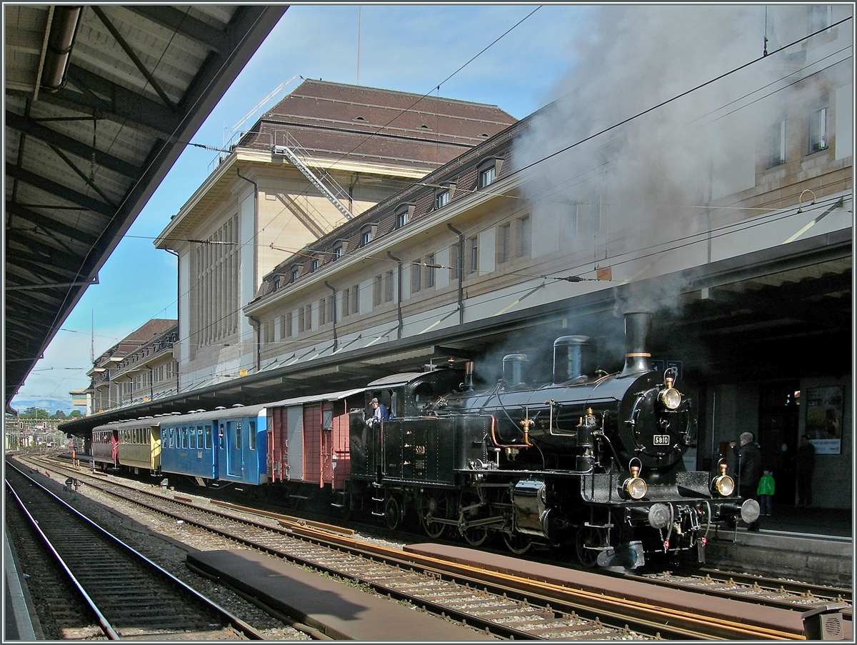 Die Eb 3/5 5810 in Lausanne. 
18. Mai 2013