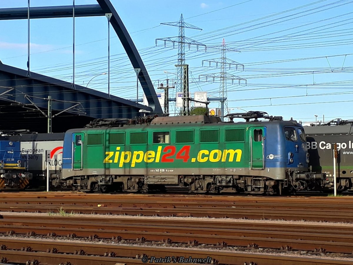EGP 140 838  Zippel24.com  abgestellt im Hafenbahnhof Alte Süderelbe am 04.05.2019 in Hamburg-Altenwerder