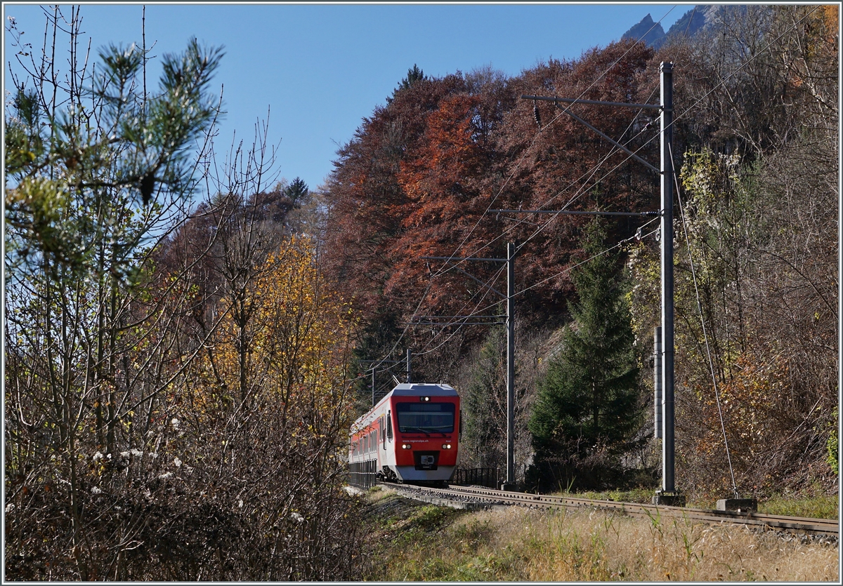 Ein TMR Region Alps RABe 525 NINA ist kurz vor Sembracher schon fast an seinem Zielbhanhof angekommen.

6. Nov. 2020