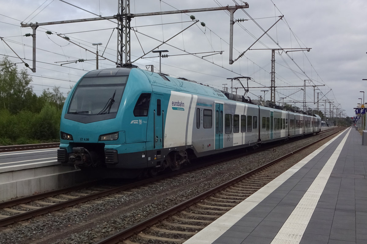ET4-06 verlsst am 15 Juli 2019 Bad Bentheim mit ein RB nach Hengelo. 