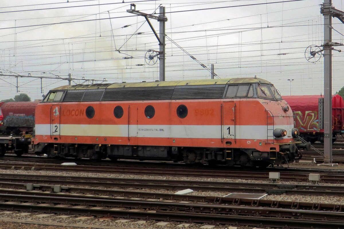 Ex-LOCON 9802 (eine frhere SNCB 62/63) steht am 27 Augustus 2020 in Venlo.