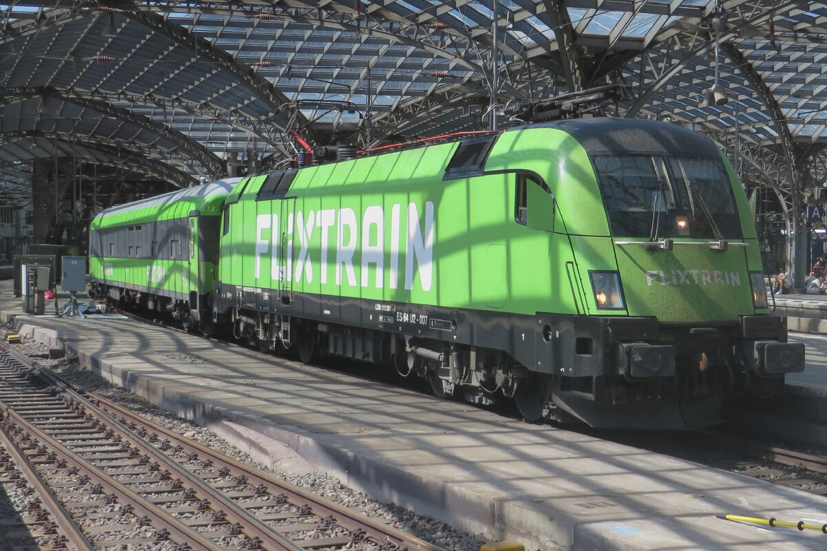 FlixTrain U2-007 ist am 22 Mai 2022 in Kln Hbf bereitgestellt fr der Schnellzug nach hamburg.