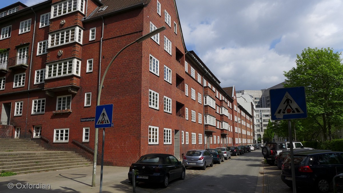 Hamburg, Gängeviertel mit Kornträgergang.