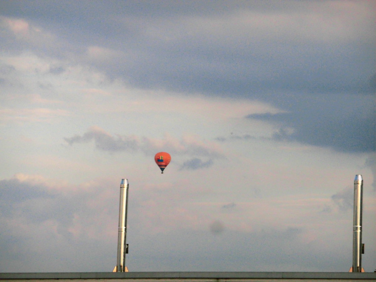 Heiluftballon ber Halle (Saale) am 8.7.17