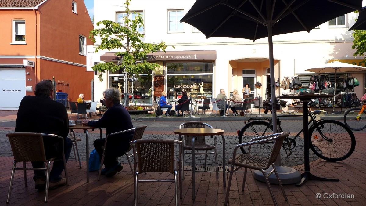 Kaffeepause in der Soltauer Marktstraße.