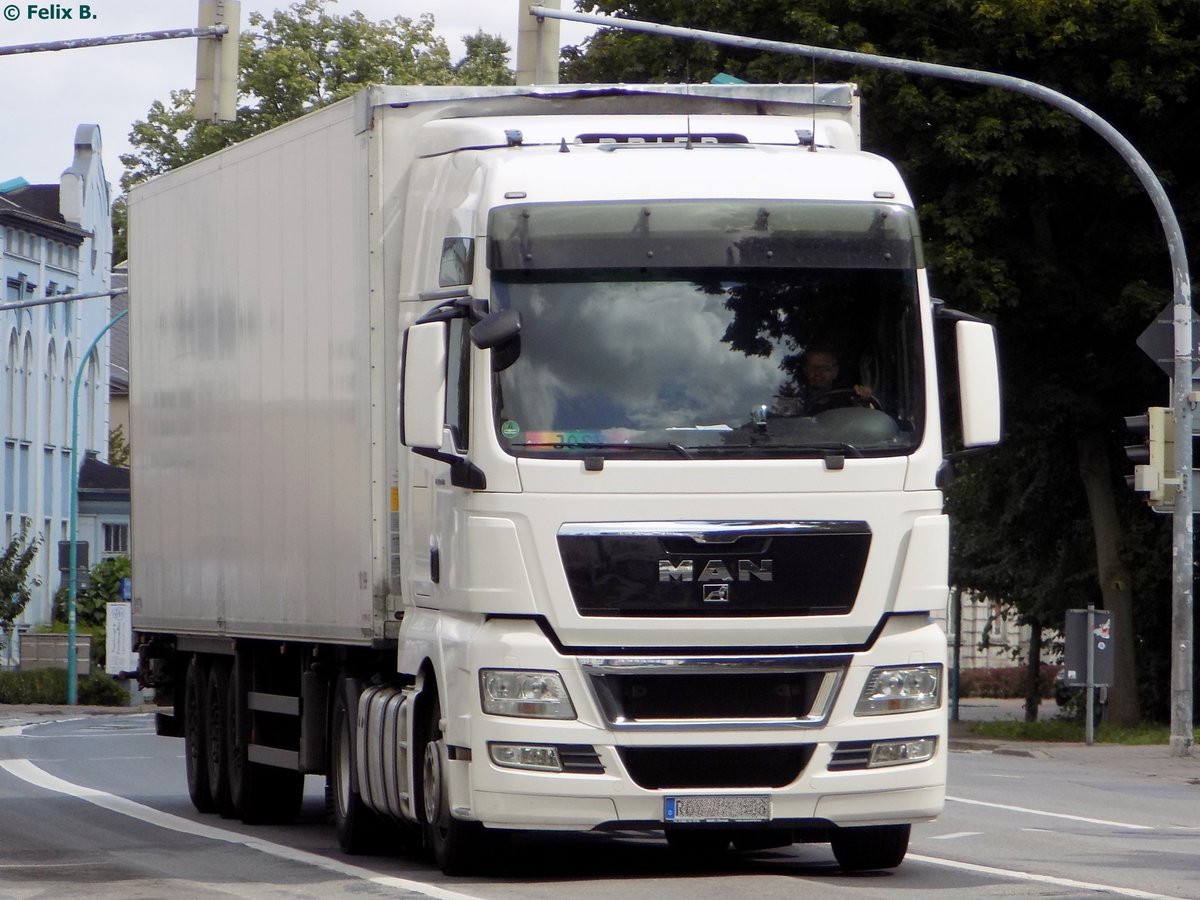 MAN Sattelzug in Neubrandenburg.